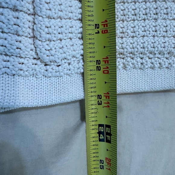 Talbots Cream Ivory Gold Button Kate Chunky Knit Cardigan Sweater Size Medium - Picture 15 of 15